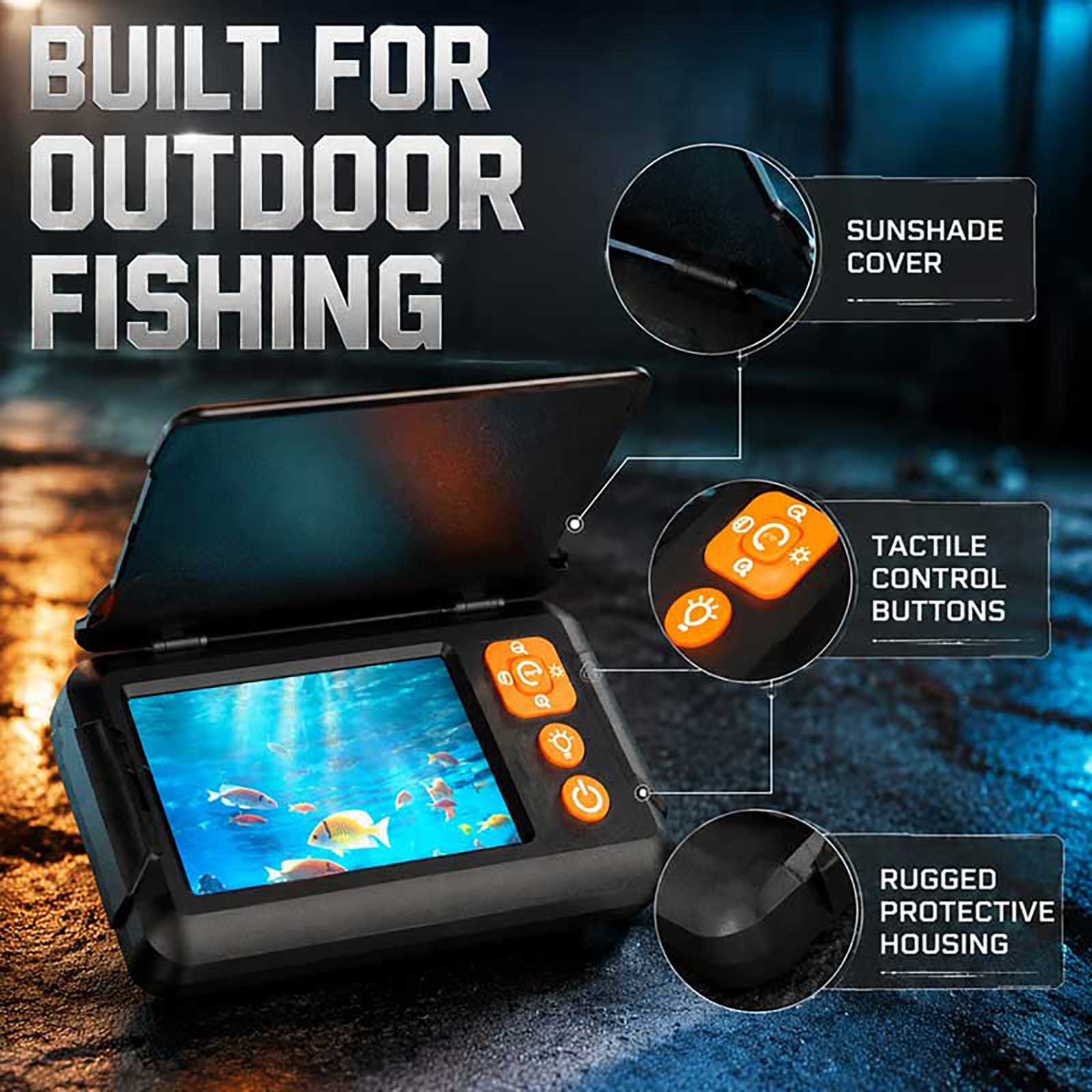 1080P HD Fish Finder Underwate - огляд і ціна Fishing Boat Depth Finder