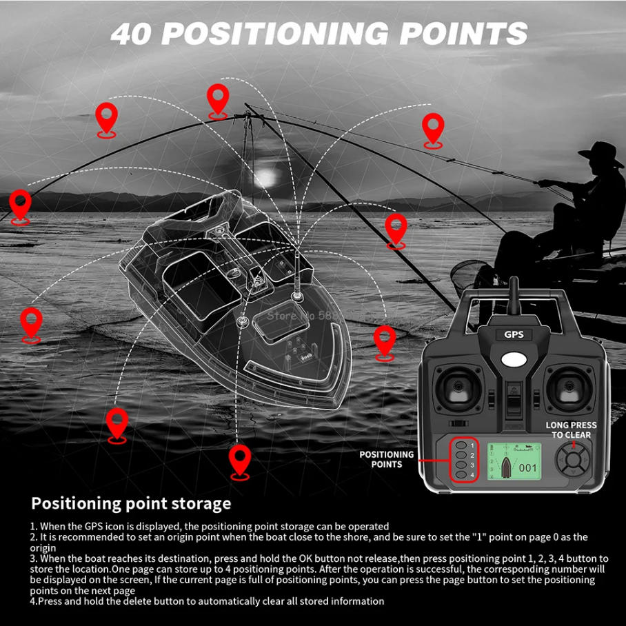 Smart Sonar 40GPS Auto Return  - огляд і ціна Fishing Boat Gps