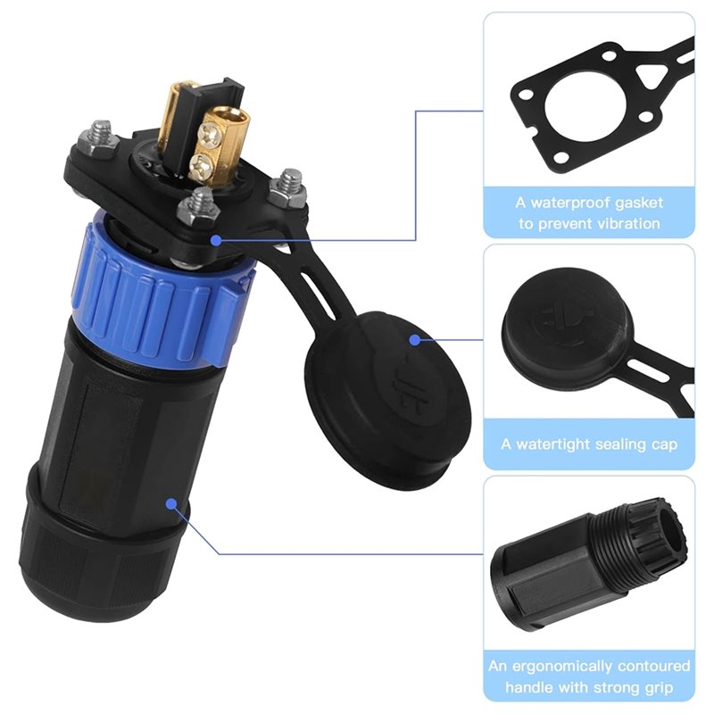 Marine Boat DC Power Connector - огляд і ціна Fishing Boat Trolling Motor