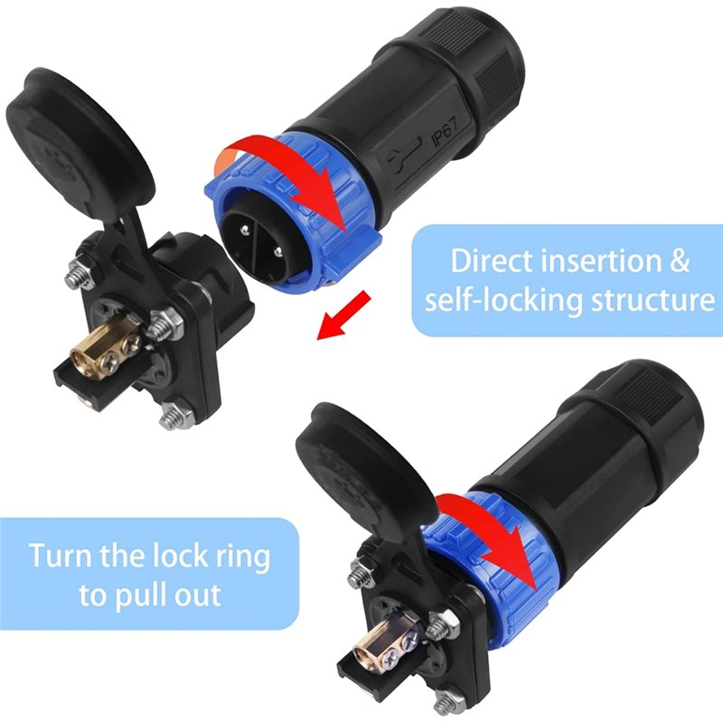 Marine Boat DC Power Connector - огляд і ціна Fishing Boat Trolling Motor