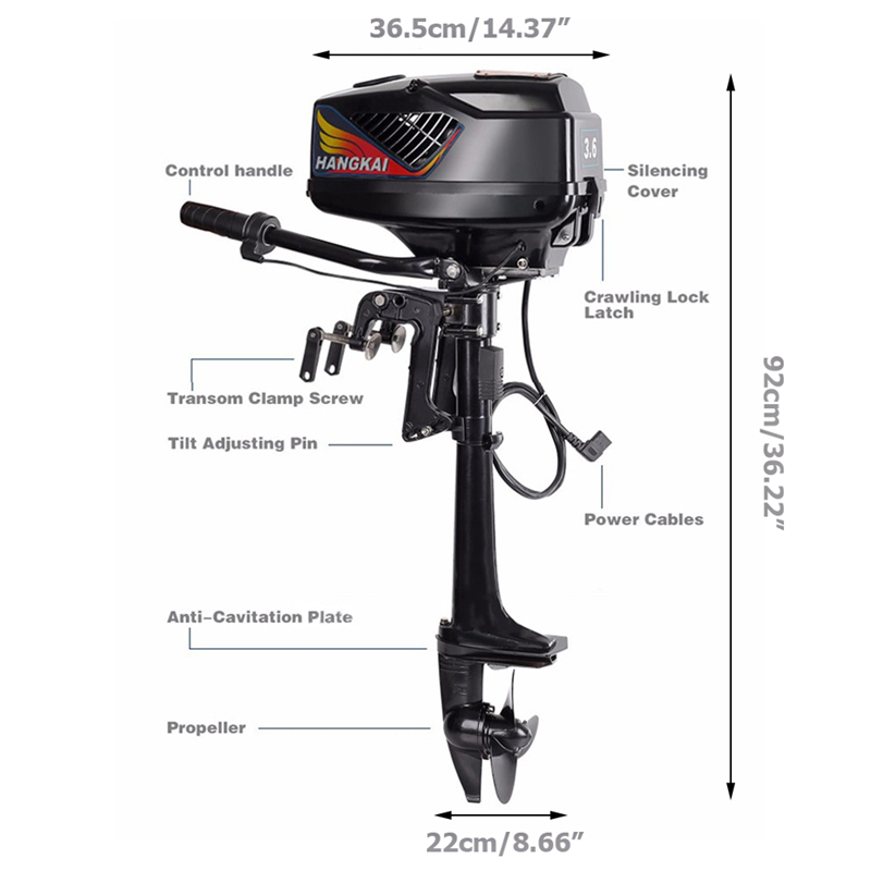 Outboard Electric Engine 48V 4 - огляд і ціна Fishing Boat Outboard Motor